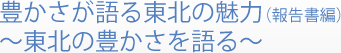 豊かさが語る東北の魅力(報告書編)～東北の豊かさを語る～